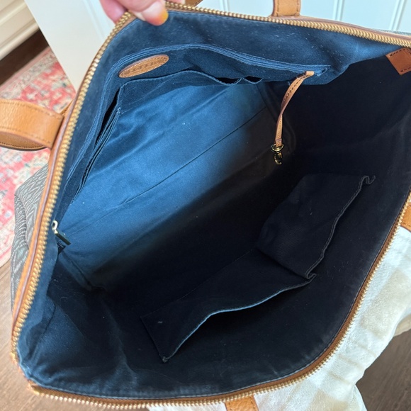 Fossil Large Sydney Shopper Tote- Blue Geometric Pattern - Picture 7 of 16